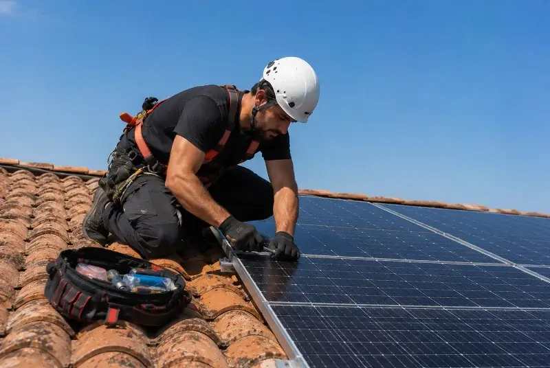 Maintenance et monitoring de panneaux solaires à Vérac